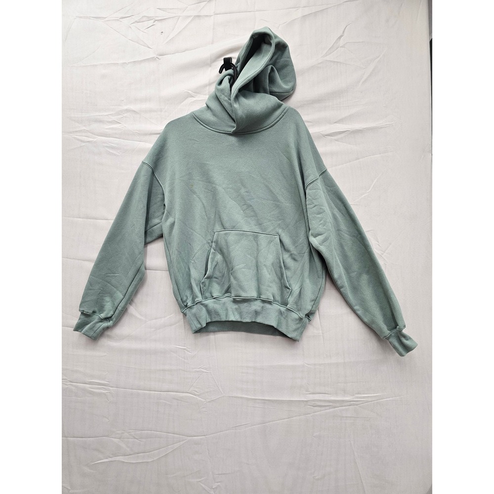 Wild Fable Womens‎ Snow Bunny Graphic Hoodie Sage Green Fleece Pullover M New